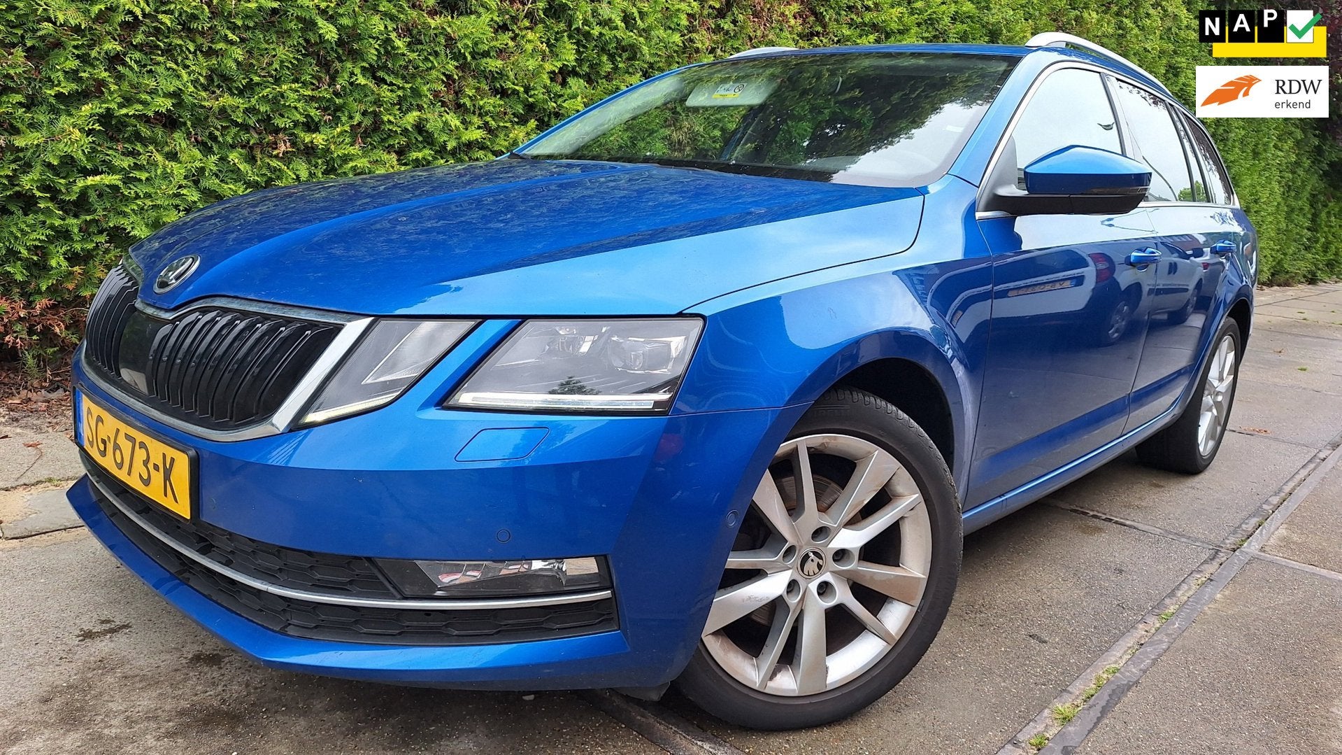 Skoda Octavia Combi 1.0 TSI Greentech Style Business, Euro 6, Blauw, 116 pk, Origineel Nederlands