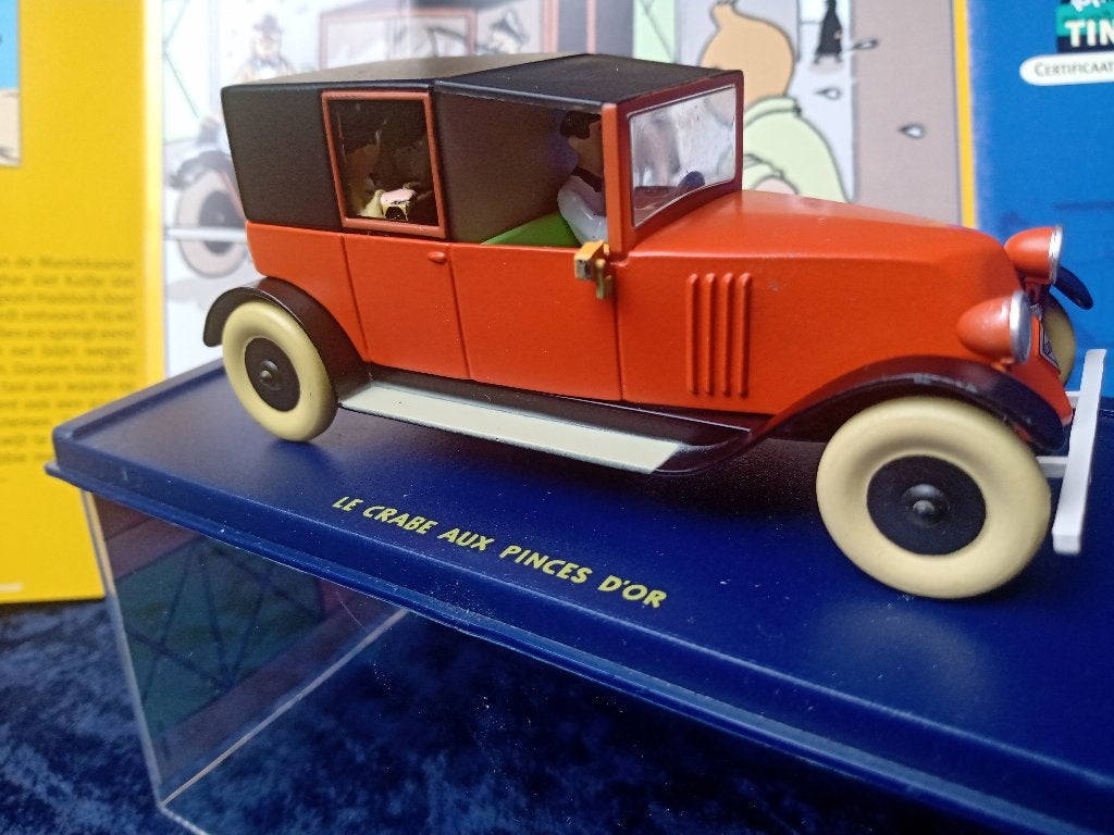 Kuifje auto No. 46 De rode taxi (Renault NN), Hobby en Vrije tijd, Modelauto's | 1:43, Ophalen of Verzenden, Zo goed als nieuw