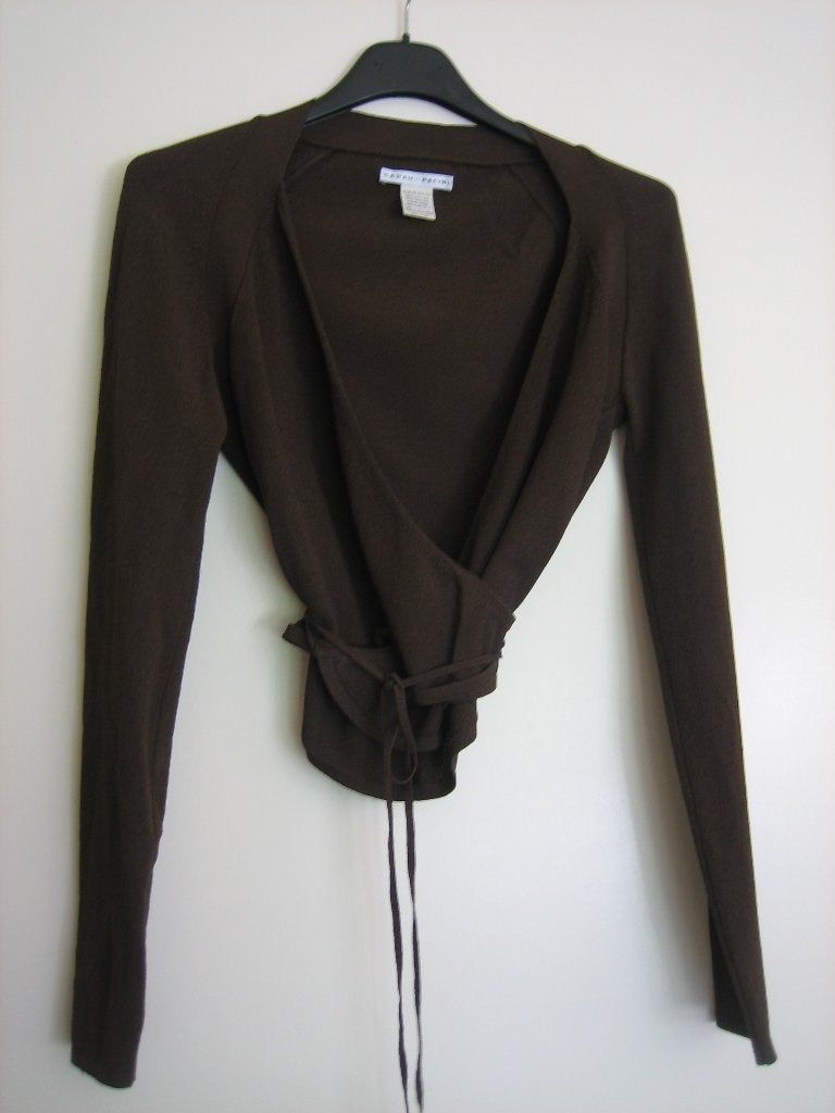 Prachtig bruin overslagvestje SARAH PACINI one size Snazzeys, Maat 38/40 (M), Bruin, Verzenden, Sarah Pacini