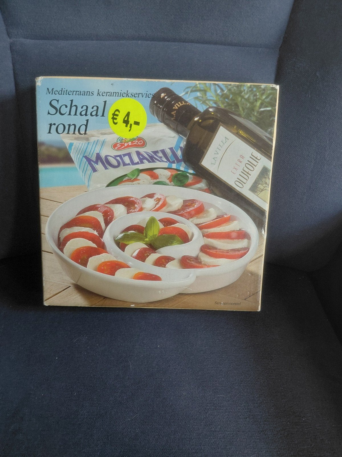 Ronde serveerschaal - Mediterraans keramiekservies, Keramiek, Nieuw, Ophalen of Verzenden, Schaal of Schalen