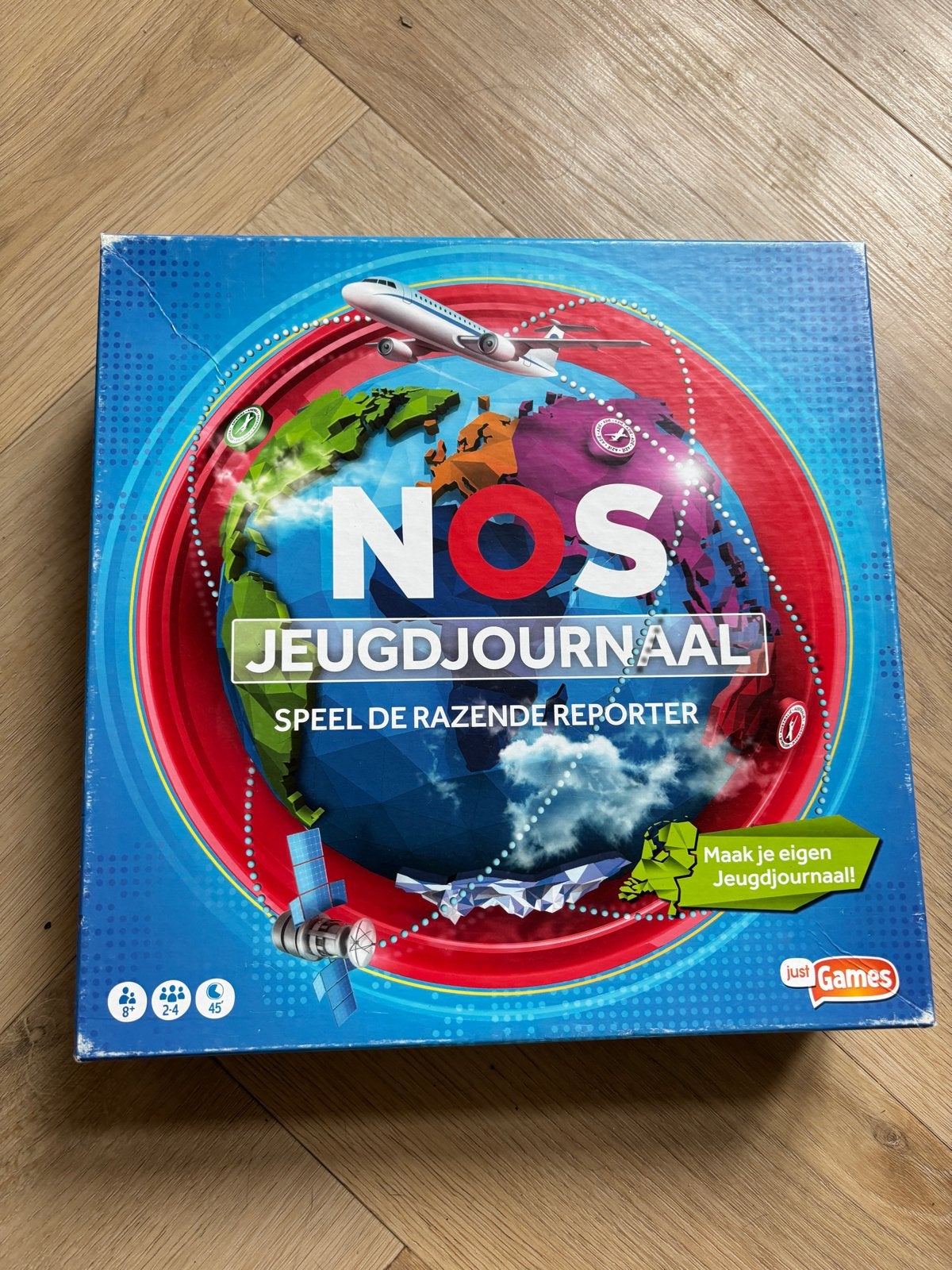 NOS Jeugdjournaal: Speel de Razende Reporter Bordspel, Drie of vier spelers, Ophalen, Zo goed als nieuw