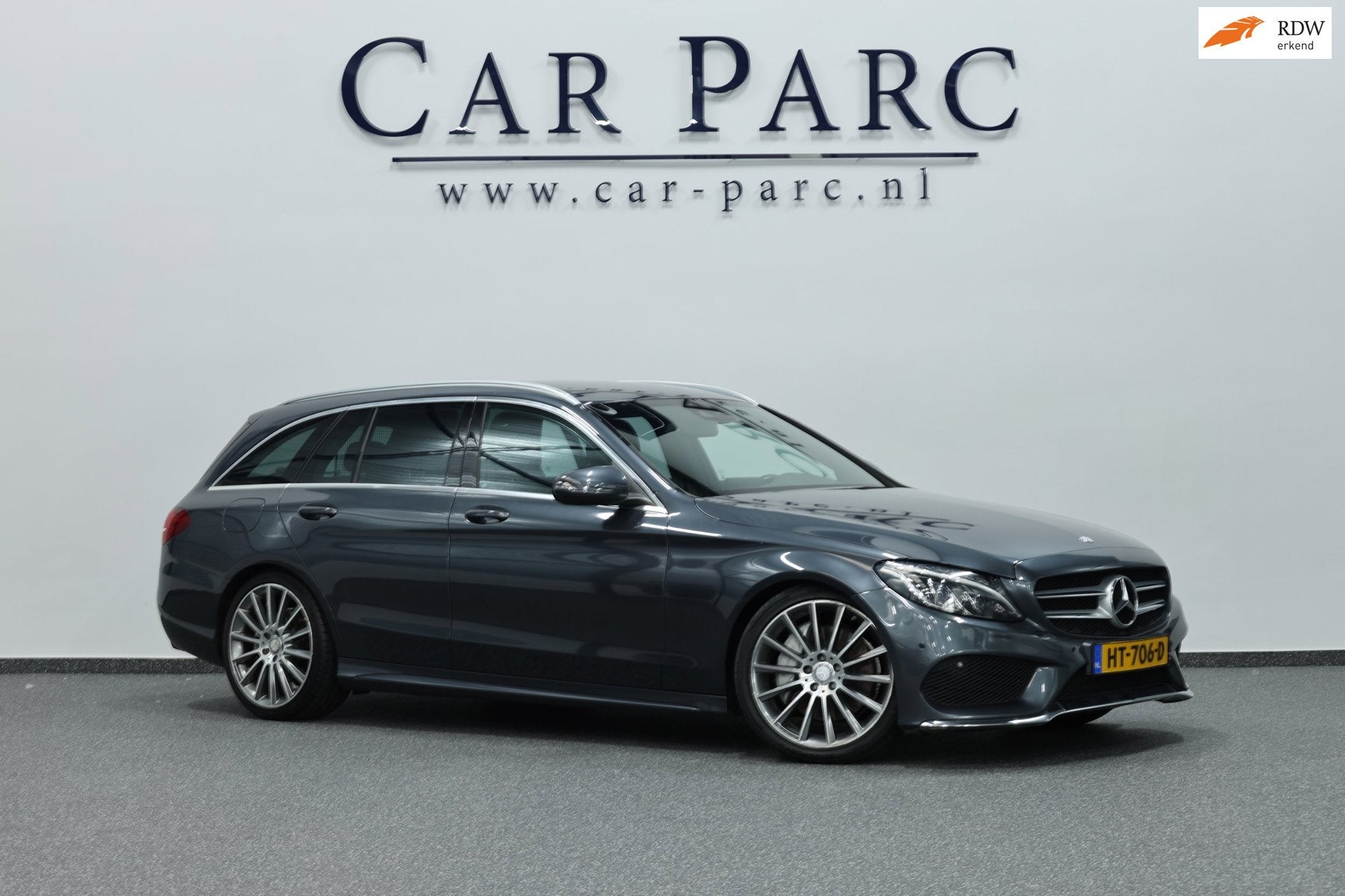 Mercedes-Benz C-klasse Estate 350 e AMG-line LED/LEDER+S.VER, Auto's, Automaat, Achterwielaandrijving, Gebruikt, Euro 6