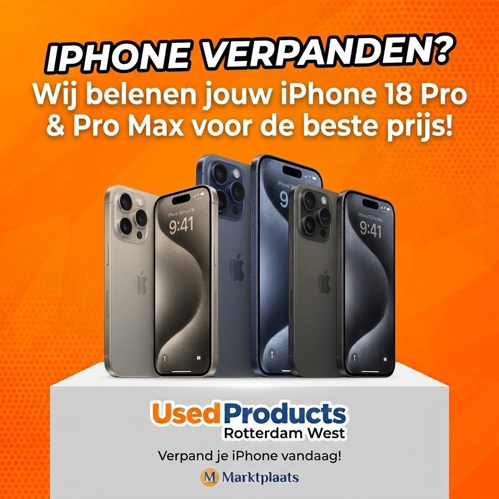Jouw Iphone 18 Pro / Pro Max voor de hoogste prijs verpanden