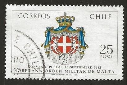 Chili 35, militaire orde, Verzenden, Gestempeld, Zuid-Amerika