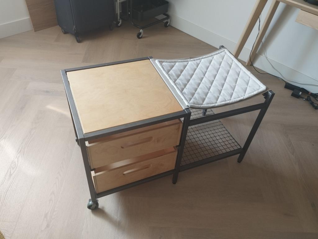 IKEA Veberöd Opbergbank - Industriële Stijl, Ophalen, Overige kleuren, Zo goed als nieuw, Eén