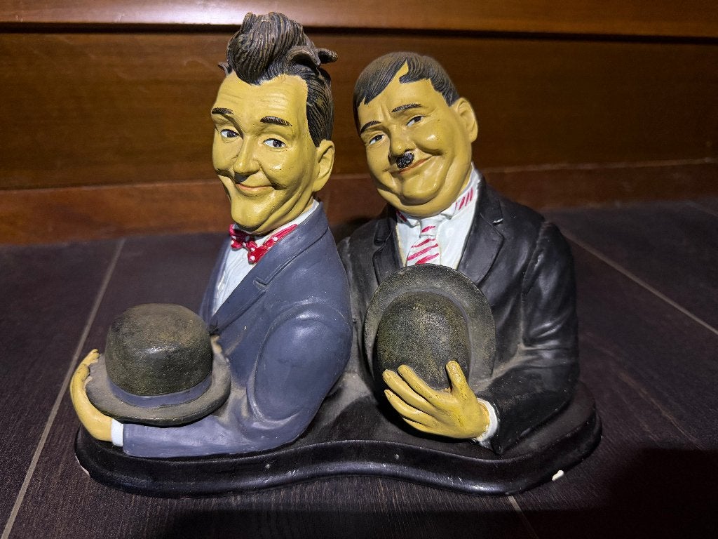 Beeldje Laurel & Hardy, Ophalen of Verzenden, Gebruikt, Film, Beeldje, Replica of Model