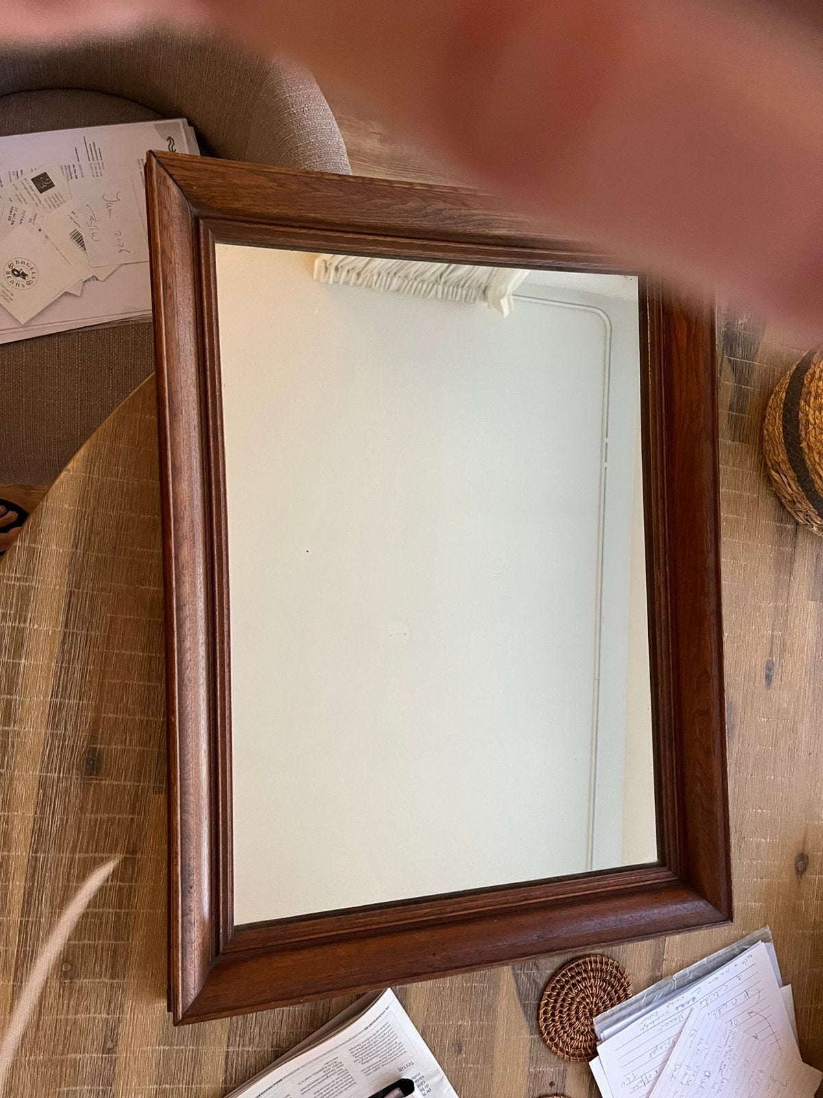 Mooie oude spiegel, Ophalen, Rechthoekig, 50 tot 100 cm