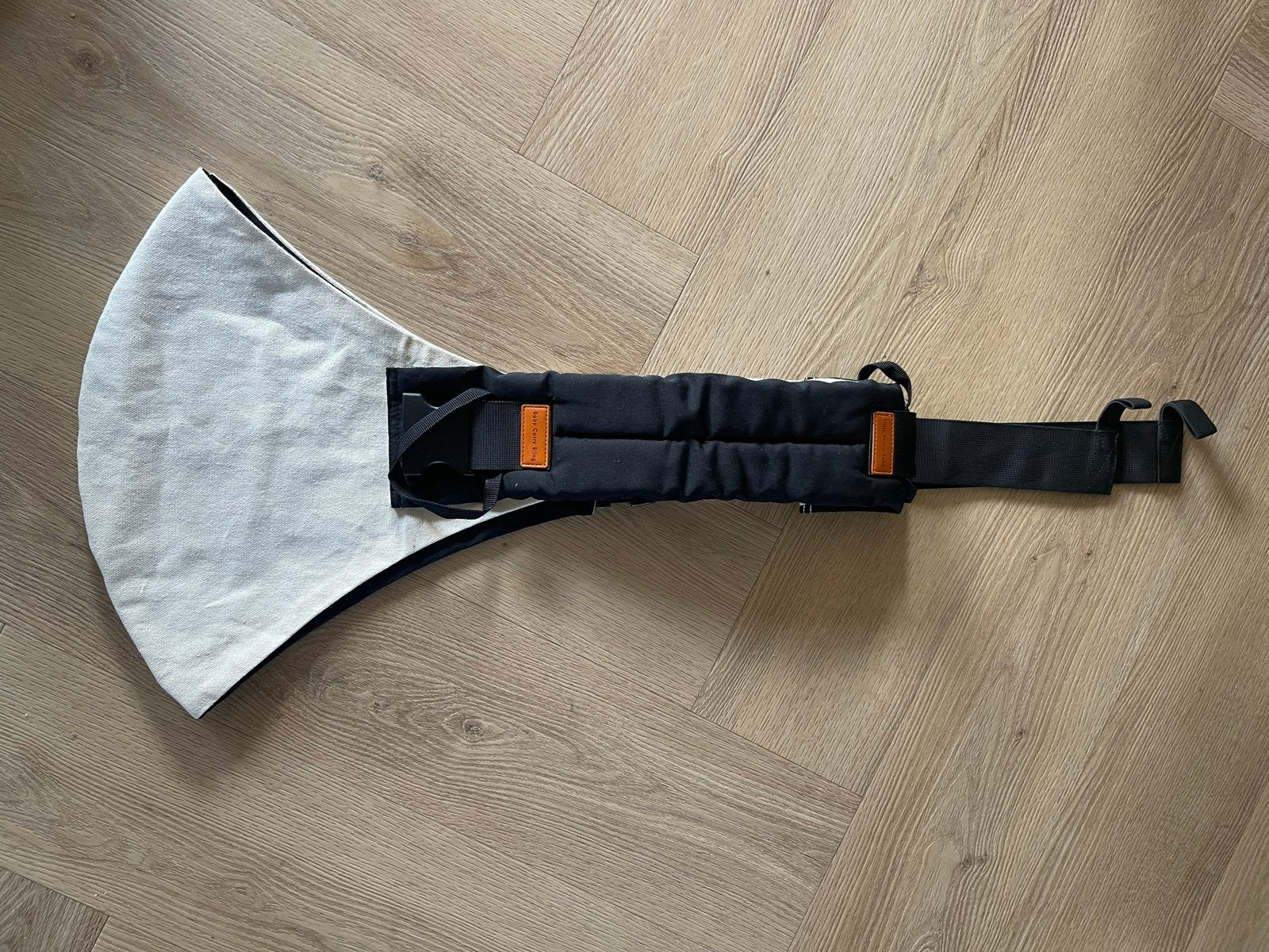 Baby Carry Sling - Draagzak voor dreumes - beige / zwart, Overige merken, Gebruikt, Ophalen of Verzenden, Buik