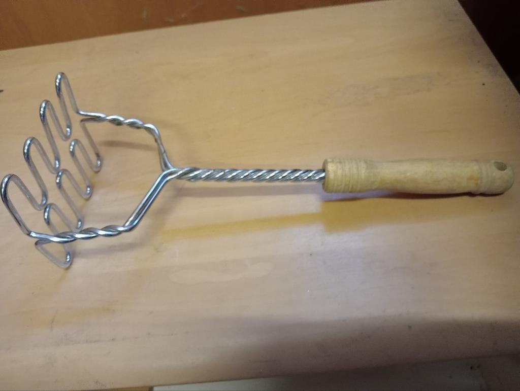 Stampot stamper, Ophalen of Verzenden, Rvs of Chroom
