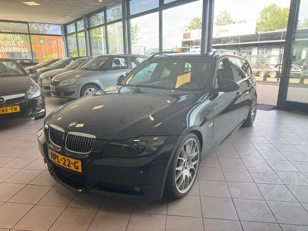 BMW 3 Serie Touring 335i High Executive STAGE 2+ 400+ PK BBS, Auto's, Gebruikt, Zwart, Zwart, Leder