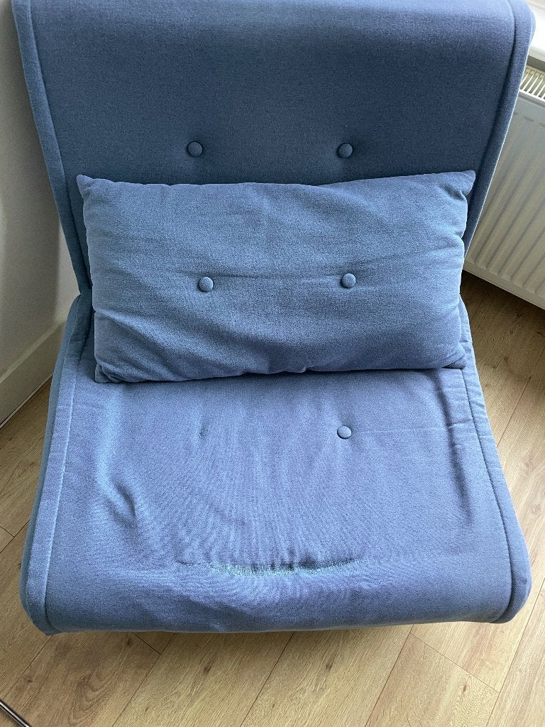 Fauteuil-Slaapbank Made  com, Ophalen, Overige materialen, Gebruikt, 75 tot 100 cm