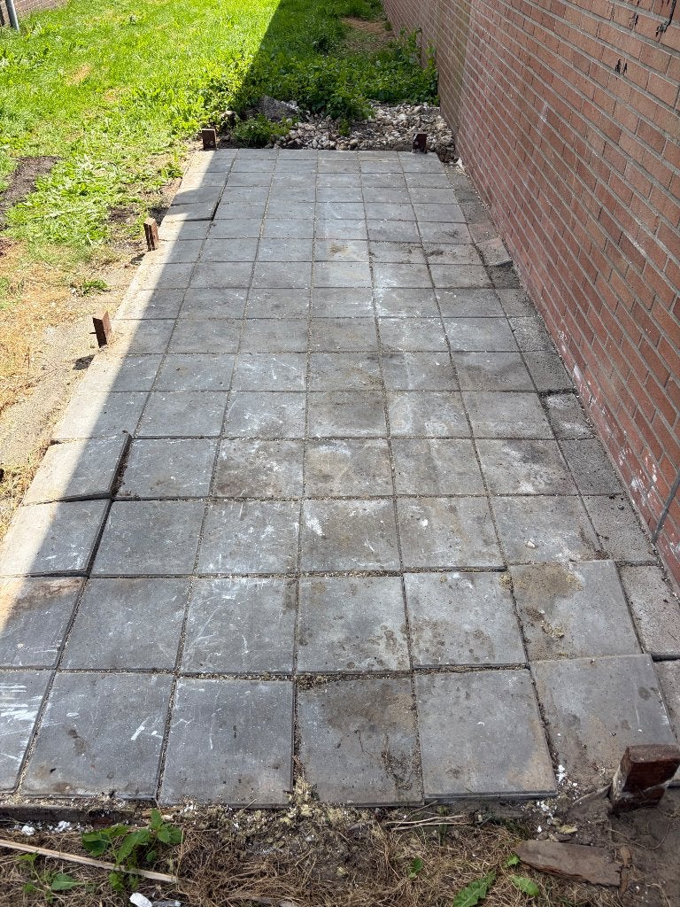 Stoeptegel 30x30 100st Gratis!, Gebruikt, Ophalen of Verzenden, 10 m² of meer, Beton