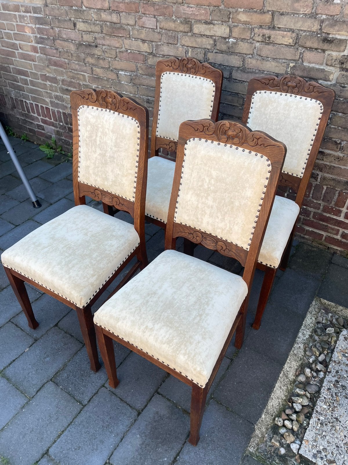 Nette, klassieke eetkamer stoelen, Ophalen, Gebruikt, Bruin, Vier
