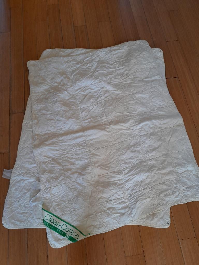 Peuterdekbed 4-seizoenen, natuurlijk katoen, 95 x 120 cm, Ophalen, Gebruikt, Jongetje of Meisje, Wit