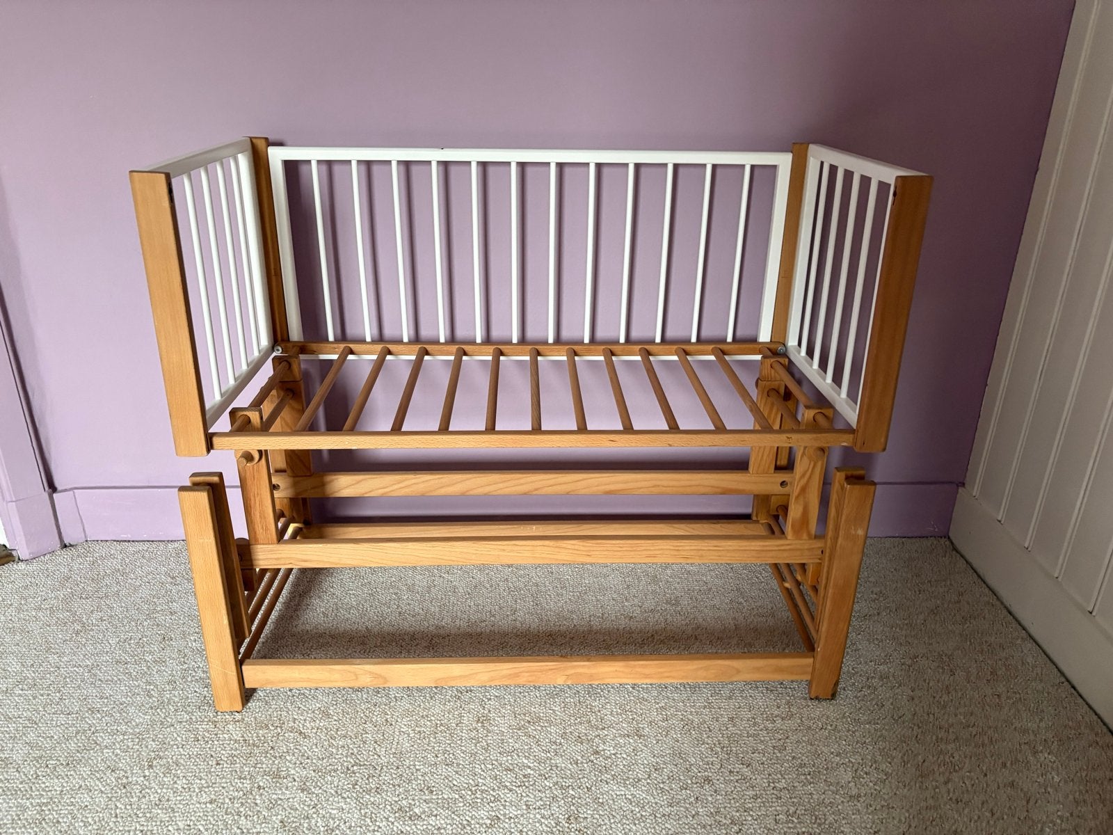 Houten baby co-sleeper, Ophalen, Gebruikt, Minder dan 140 cm, Matras