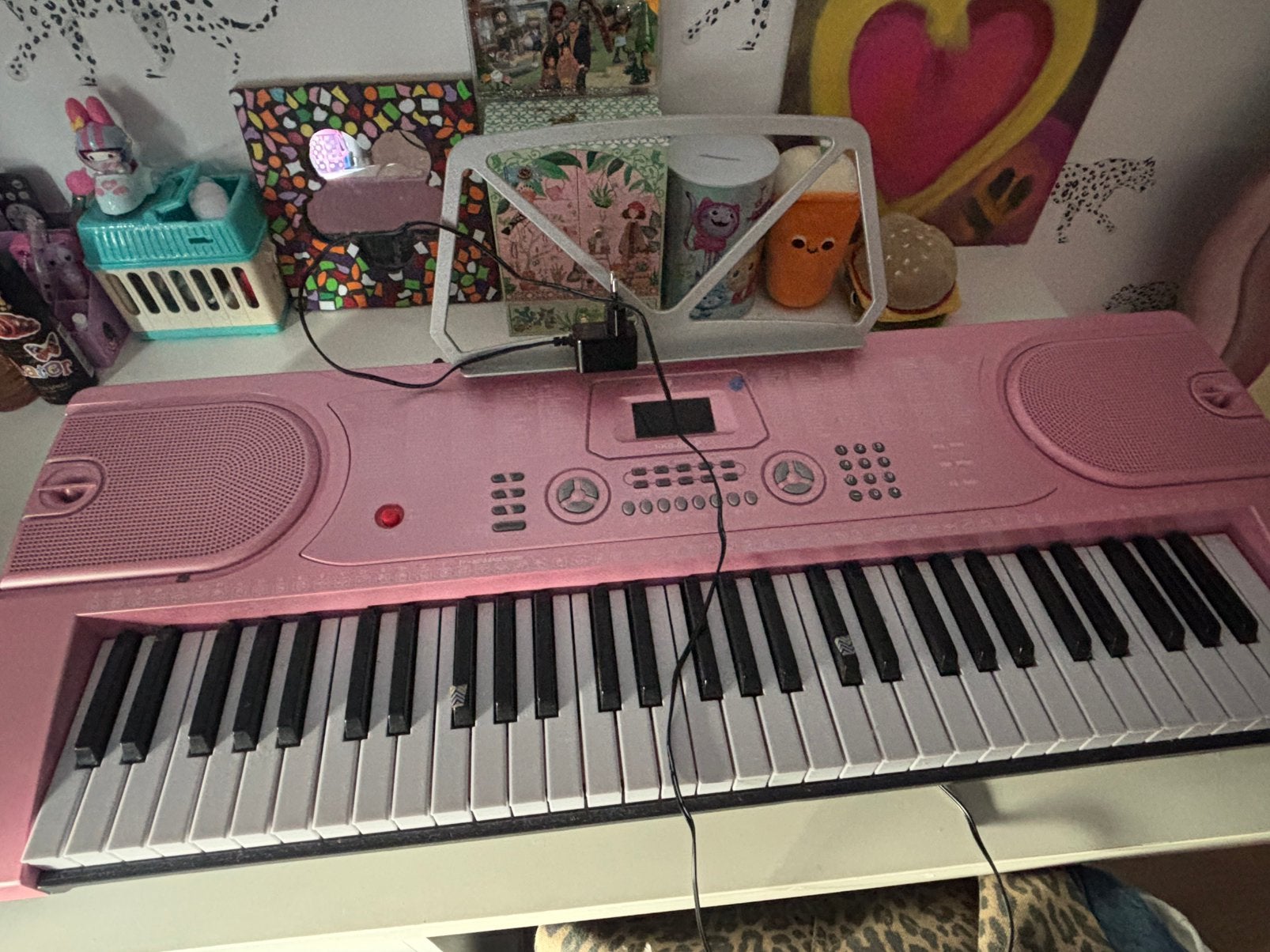 Fazley FKB-050-P, een roze kinder- en beginnerskeyboard, Muziek en Instrumenten, Ophalen, Zo goed als nieuw, 61 toetsen, Overige merken