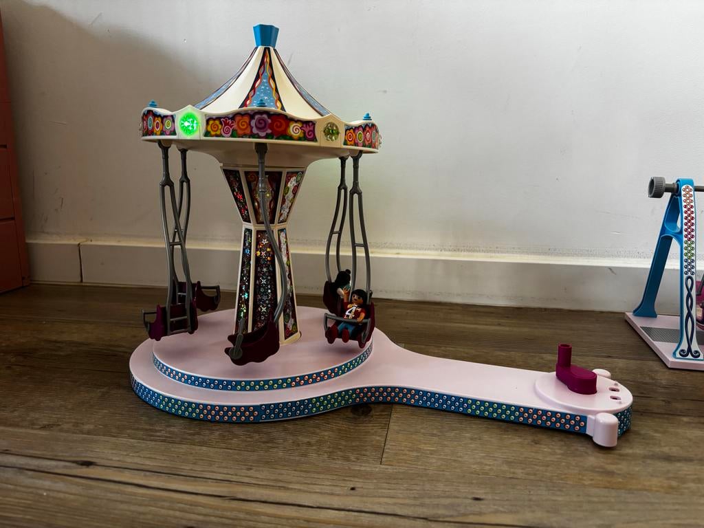 Playmobil 70558 Kermis Zweefmolen en Snackkraam, Ophalen, Gebruikt, Poppenhuis