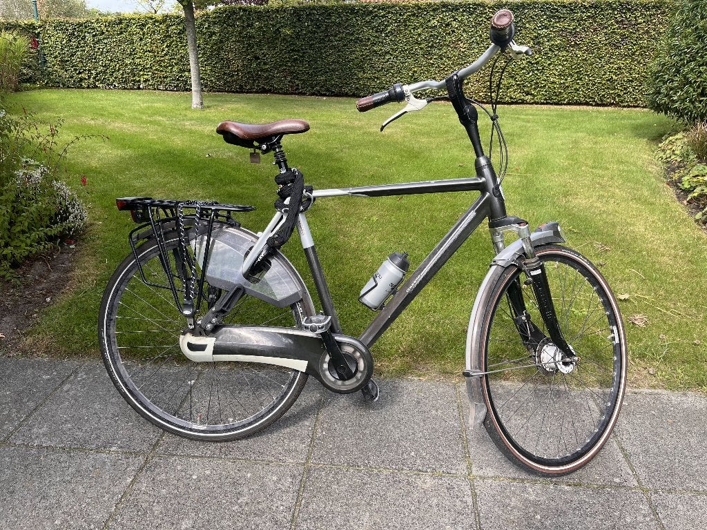 Gazelle Eclipse stadsfiets 28 inch, framehoogte 58 cm, Ophalen, Gebruikt, Versnellingen, 57 tot 61 cm