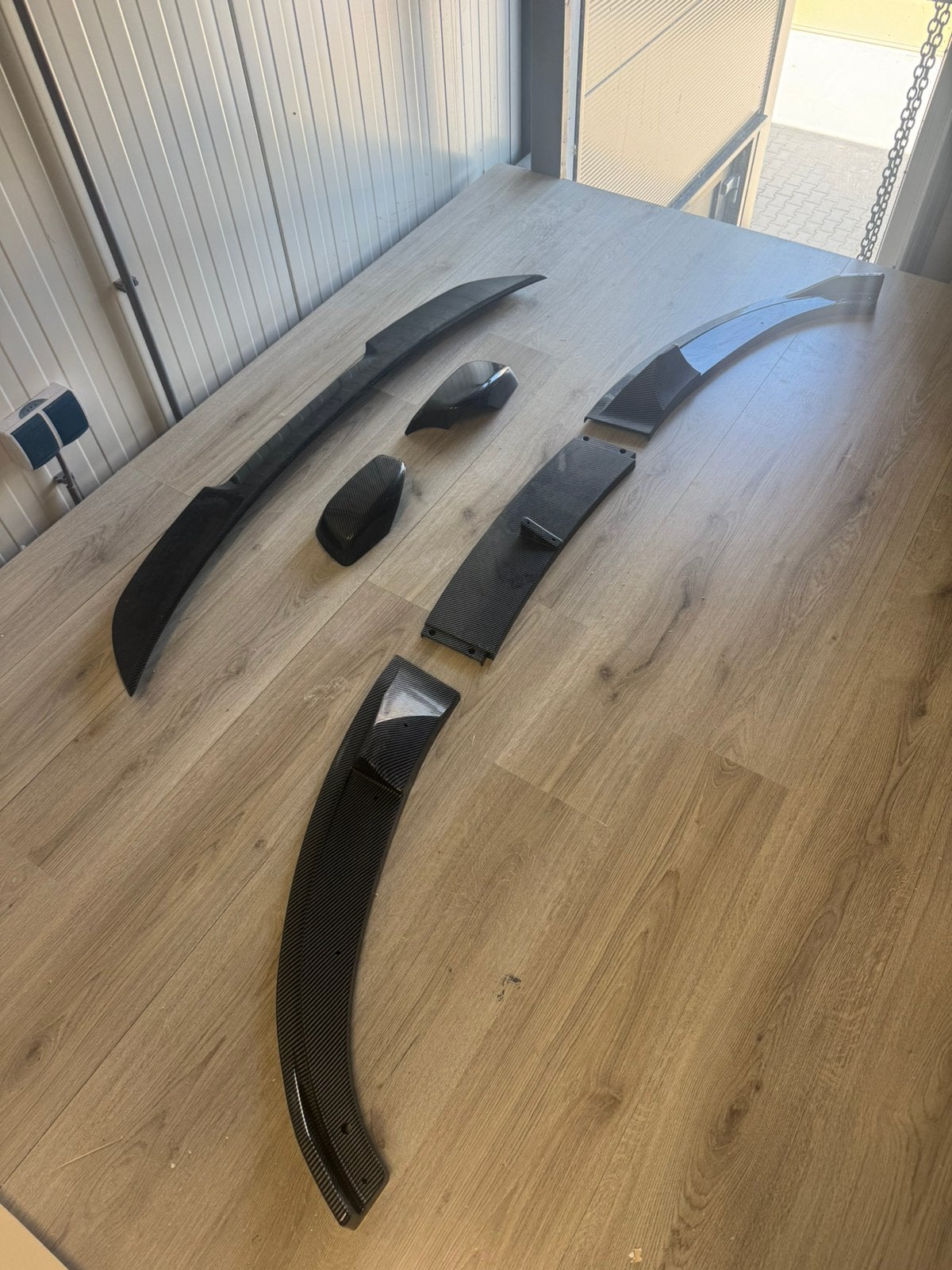 Carbon Front lip, spoiler, spiegelkappen set, Auto-onderdelen, Carrosserie en Plaatwerk, Ophalen of Verzenden, BMW, Bumper