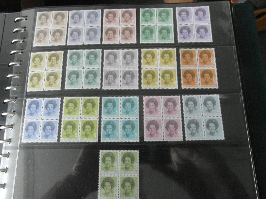 1237-1252 Koningin Beatrix blokken van 4 1981-1990 Postfris, Postzegels en Munten, Ophalen of Verzenden, Na 1940, Postfris