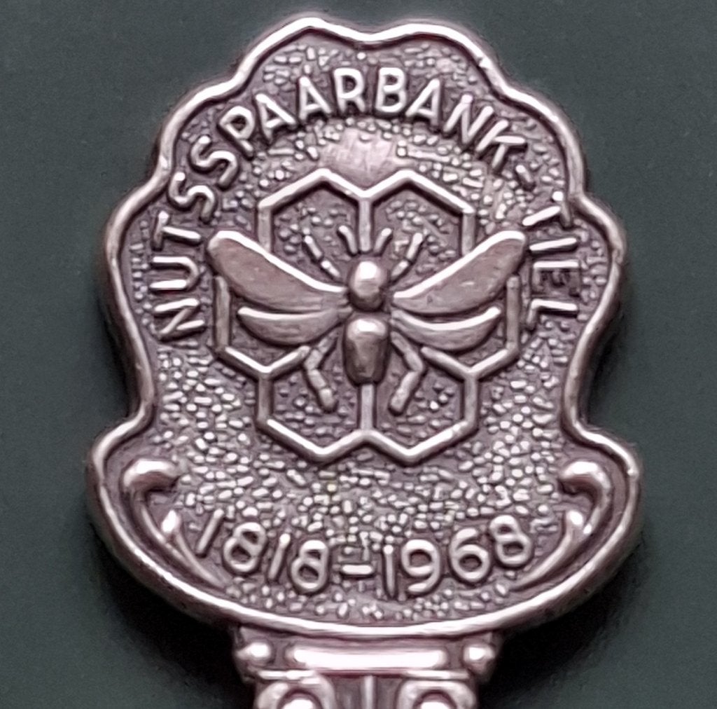 Theelepeltje Nutsspaarbank Tiel uit 1968, Ophalen of Verzenden
