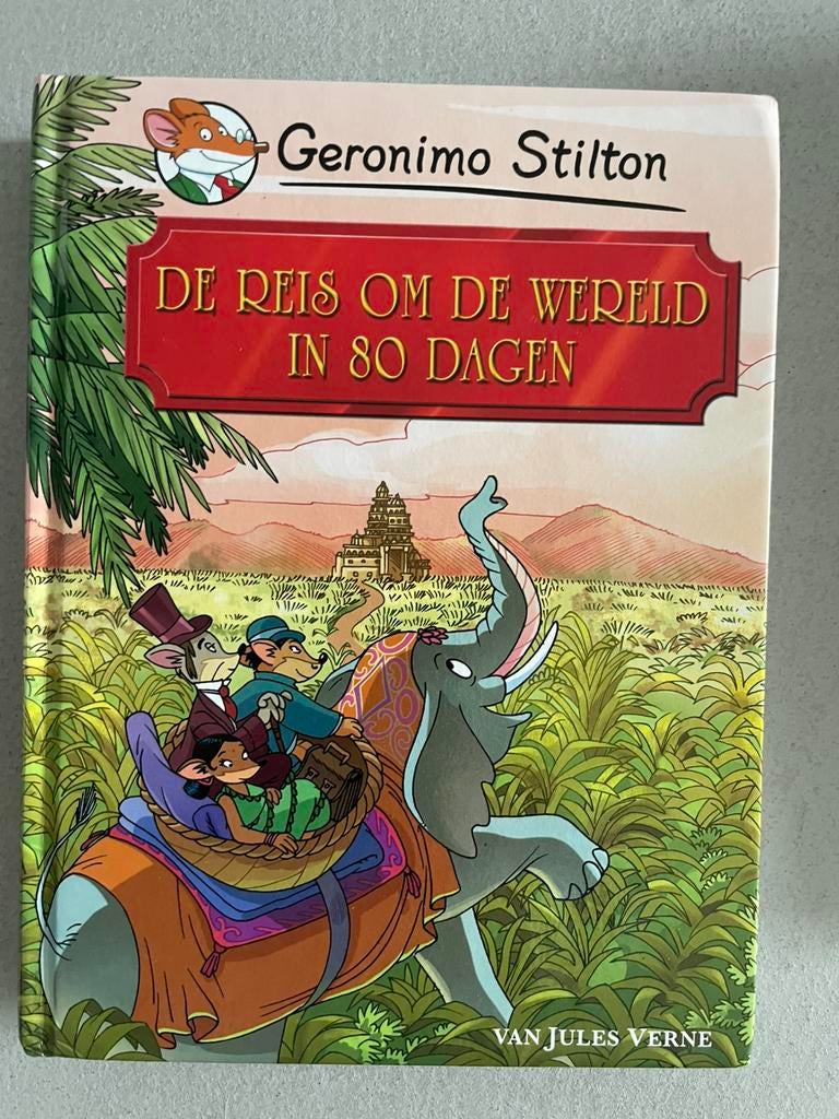 Geronimo stilton de reid om de wereld in 80 dagen, Ophalen of Verzenden, Zo goed als nieuw, Fictie algemeen