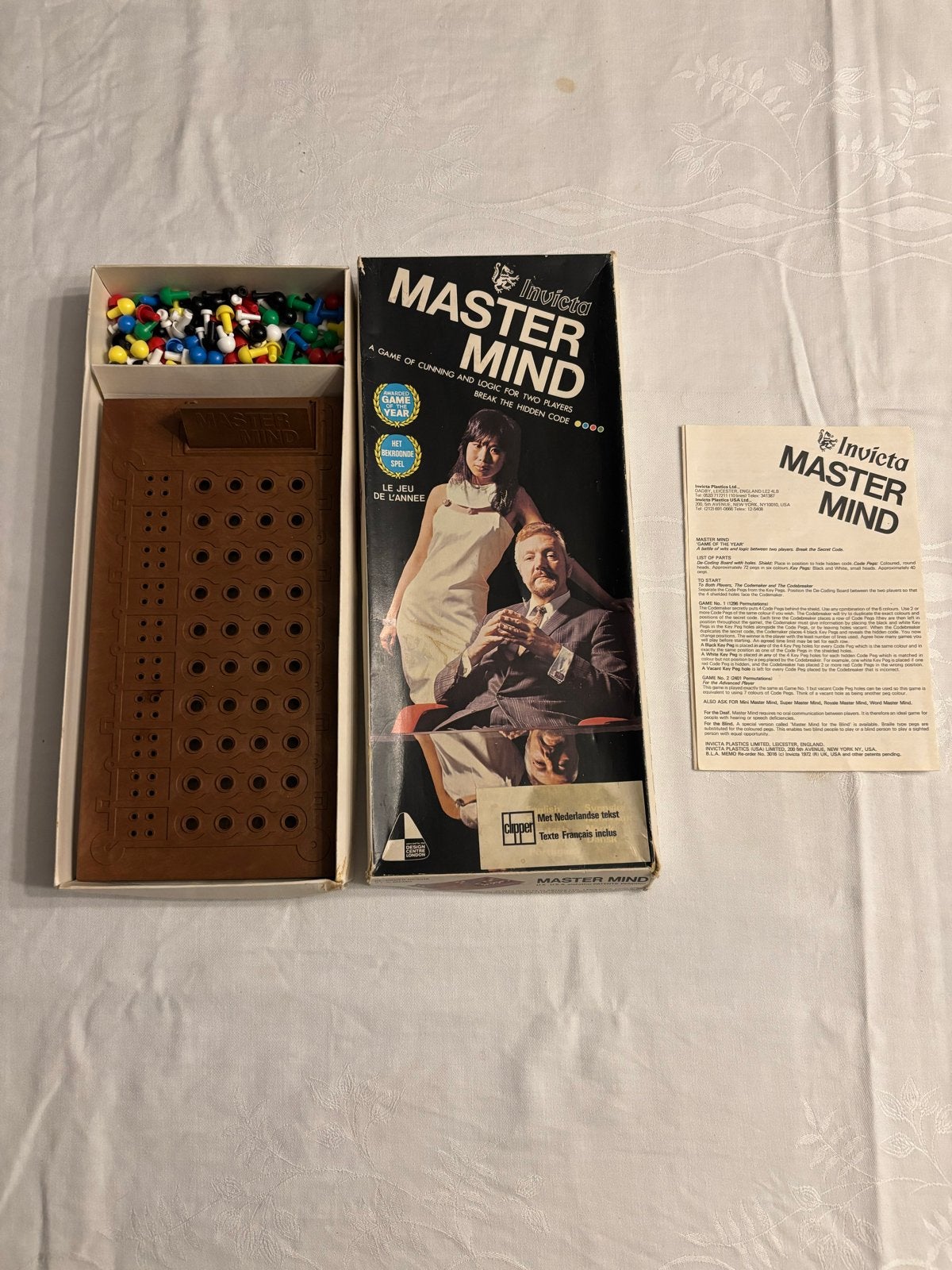 Invicta Mastermind Bordspel - Vintage Editie goede staat!, Een of twee spelers, Ophalen of Verzenden, Gebruikt