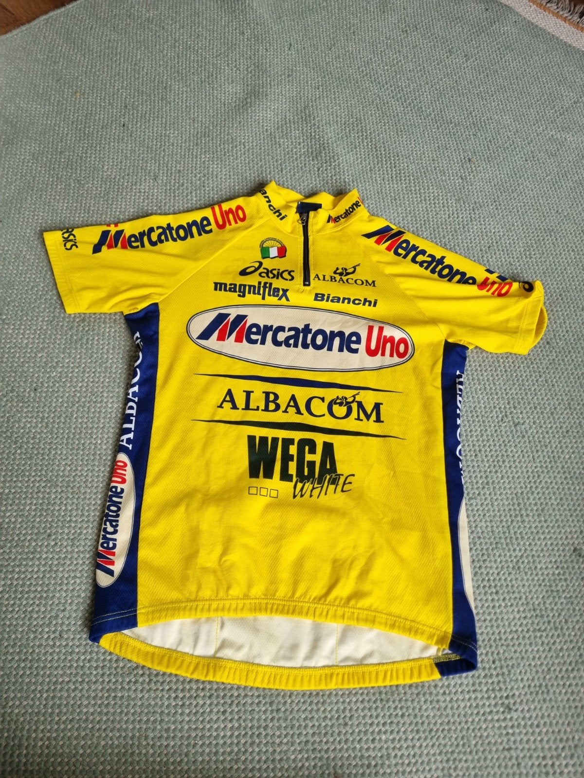 Vintage Asics Mercatone Uno wielershirt jaren '80 - Maat M, Fietsen en Brommers, Ophalen of Verzenden, Zo goed als nieuw, Asics