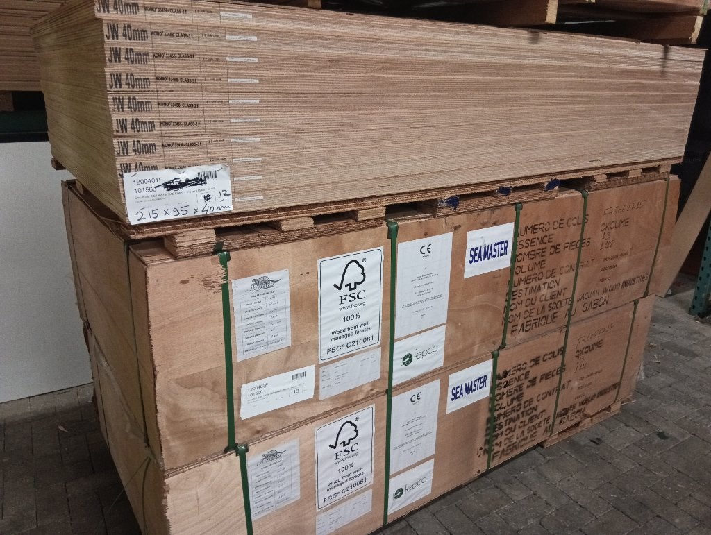 Okume buiten deuren platen 40 mm deurplaten, Ophalen, 80 tot 100 cm, Nieuw, Buitendeur