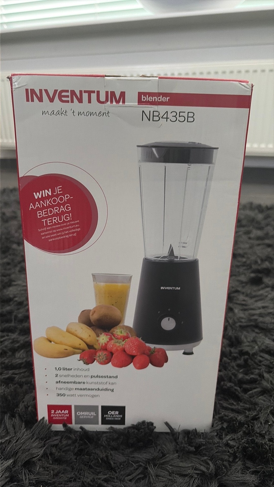 Blender Inventum, Witgoed en Apparatuur, Blenders, Ophalen of Verzenden, Zo goed als nieuw, Blender