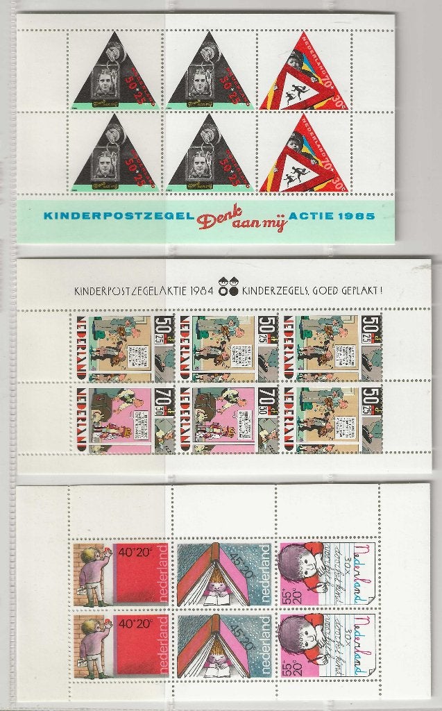 Kinderpostzegels Nederland 1978, 1984 & 1985 - Postfris, Postzegels en Munten, Ophalen of Verzenden, Na 1940, Postfris