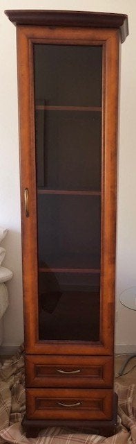 Klassieke Vitrine/ Hoek / Kast, Ophalen, Zo goed als nieuw, 25 tot 50 cm, 200 cm of meer