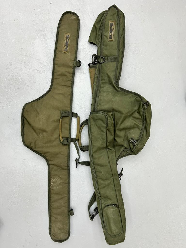 Nash scope 10 ft dubbel en single foudraal, Watersport en Boten, Ophalen of Verzenden, Zo goed als nieuw