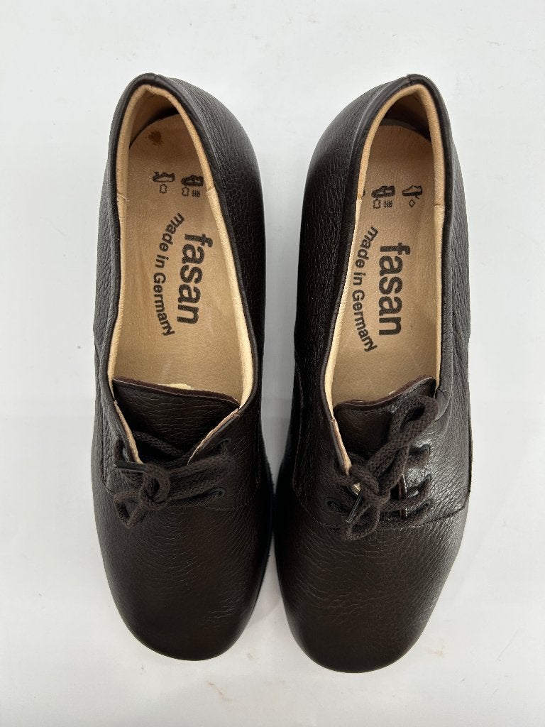 Fasan, maat 39, comfortabele bruine leren veterschoenen, Bruin, Verzenden, Nieuw, Wandelschoenen