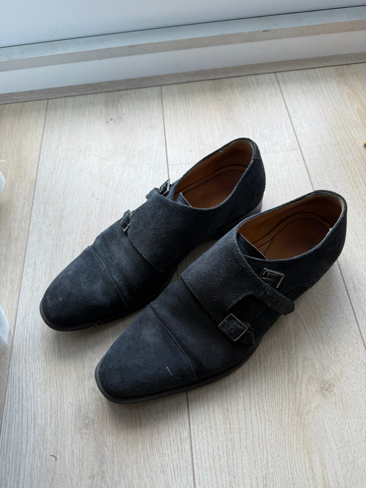 Society Shop dubbele gesp monkstrap, Kleding | Heren, Schoenen, Blauw, Ophalen of Verzenden, Gespschoenen, Gedragen