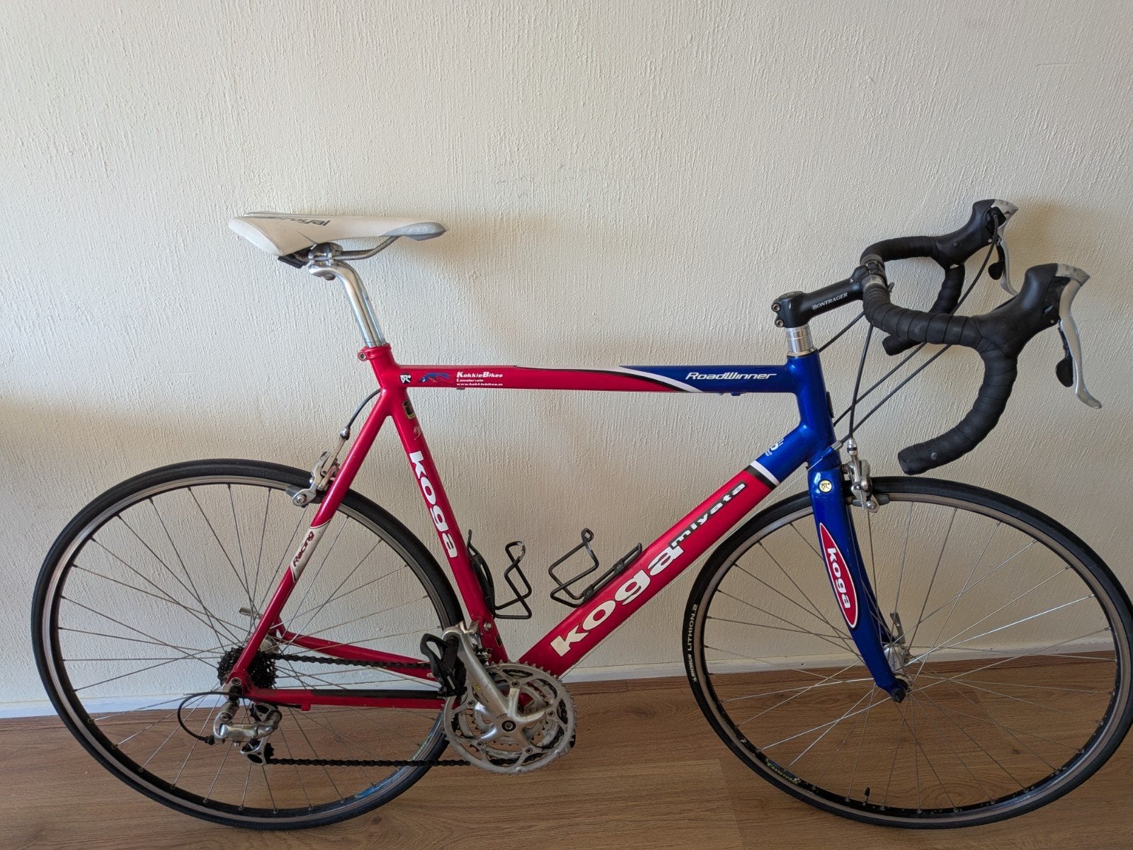 Koga Miyata Roadrunner racefiets - Rood/Blauw, Ophalen, 28 inch, Gebruikt, Aluminium