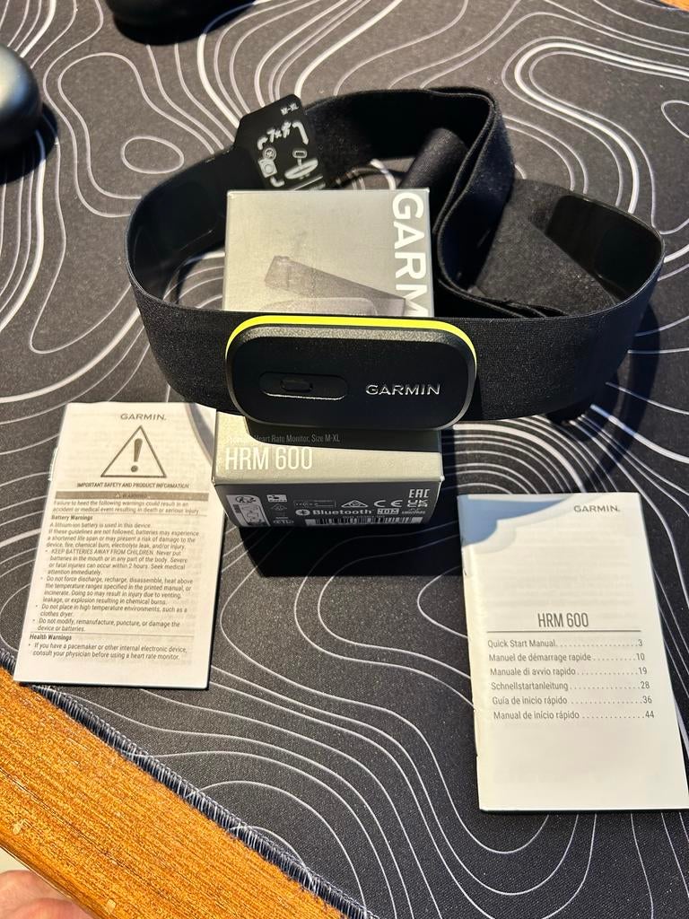 Garmin HRM 600 Hartslagmeter M-XL - Nieuw met garantie, Ophalen of Verzenden, Nieuw, Garmin, Met borstriem