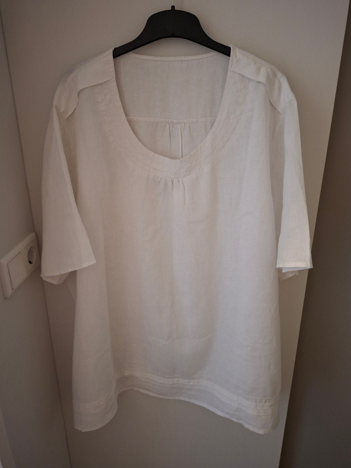 Als nieuw wit tuniek mt 54-56, Ophalen of Verzenden, Zo goed als nieuw, Wit, Blouse of Tuniek