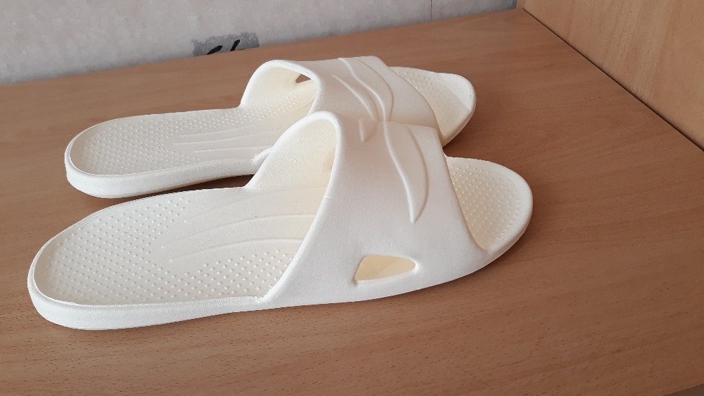 Nieuwe beige strand slippers - mt 38/39, Slippers, Bad Strand slippers, Beige, Nieuw