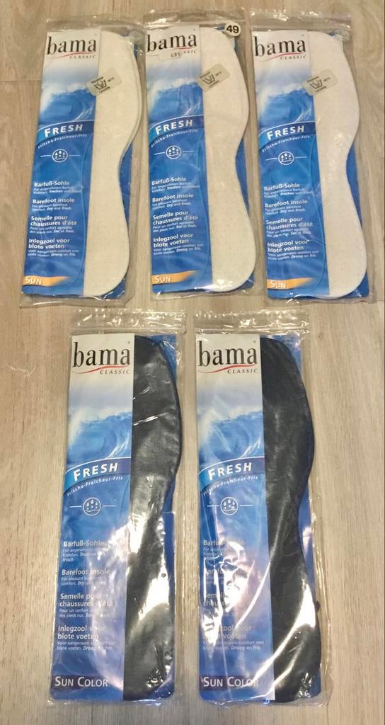 5 PAAR  BAMA FRESH BLOTE VOETEN INLEGZOLEN MAAT 49/50, Ophalen of Verzenden, Nieuw, Overige typen