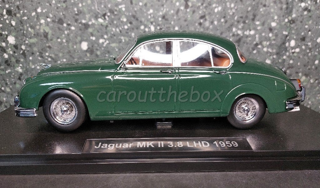 Jaguar MK II 3.8 LHD 1959 dark green 1/18 KK Scale, Verzenden, Nieuw, Auto, Overige merken