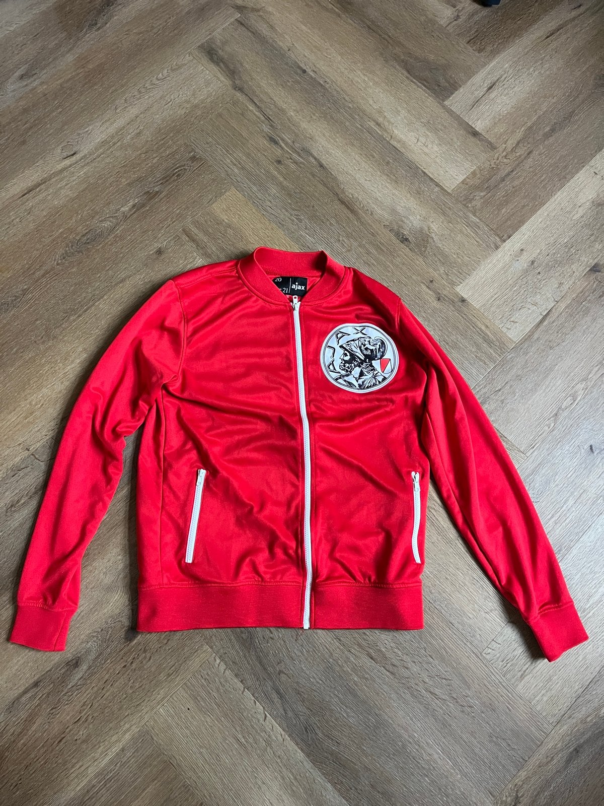 Uniek Ajax vest seizoen 20-21 - Maat L - Zo goed als nieuw, Maat 52/54 (L), Ophalen of Verzenden, Zo goed als nieuw, Voetbal