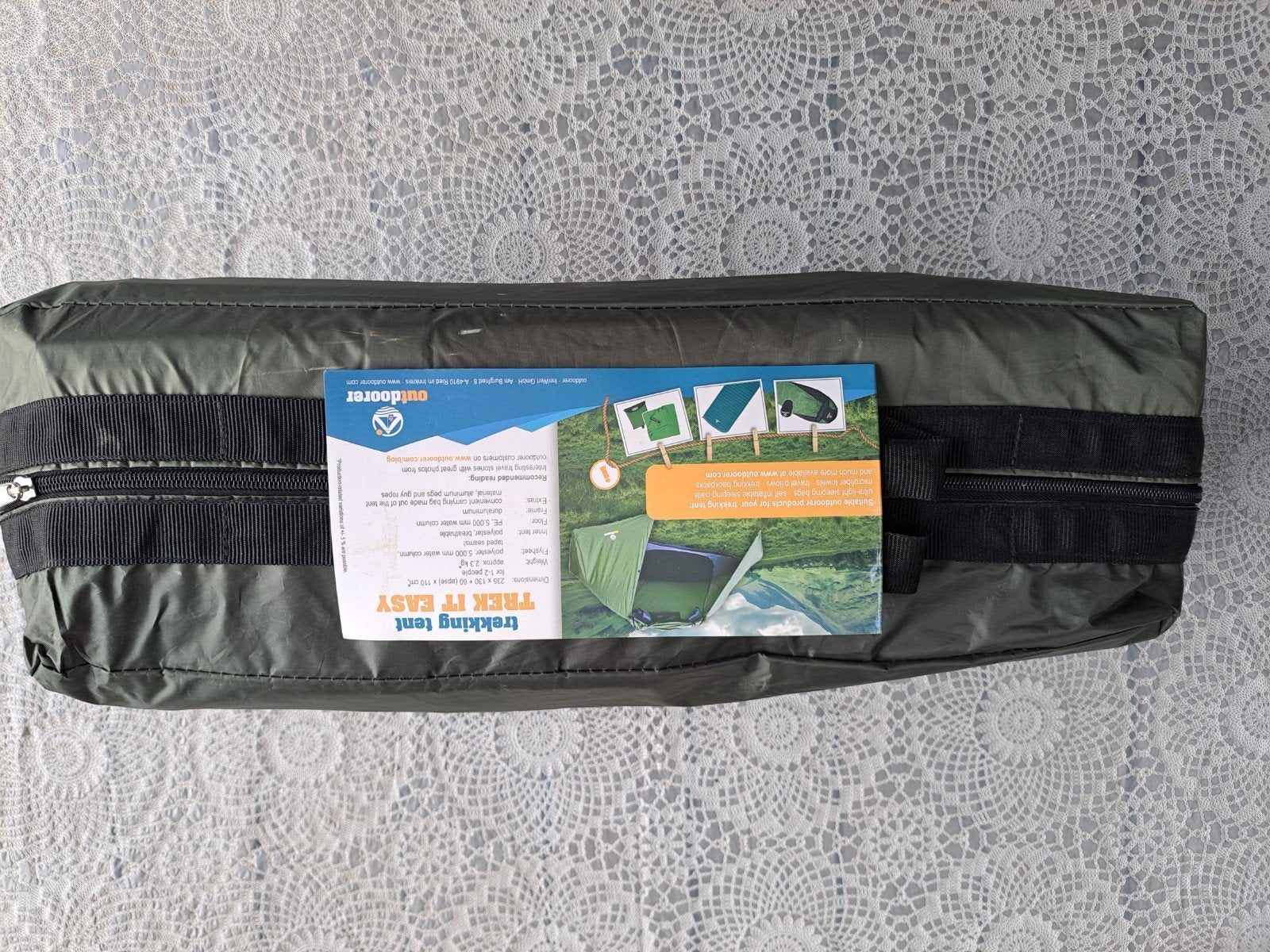 ZGAN 2 persoons trekkerstent merk Outdoorer, Ophalen of Verzenden, Zo goed als nieuw, Tot en met 2