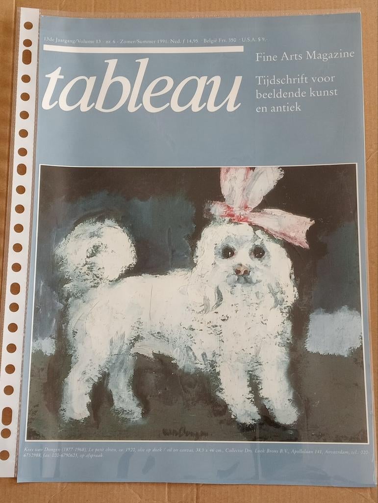 Kees van Dongen tijdschrift cover 1991, Ophalen of Verzenden, 1980 tot heden, Tijdschrift