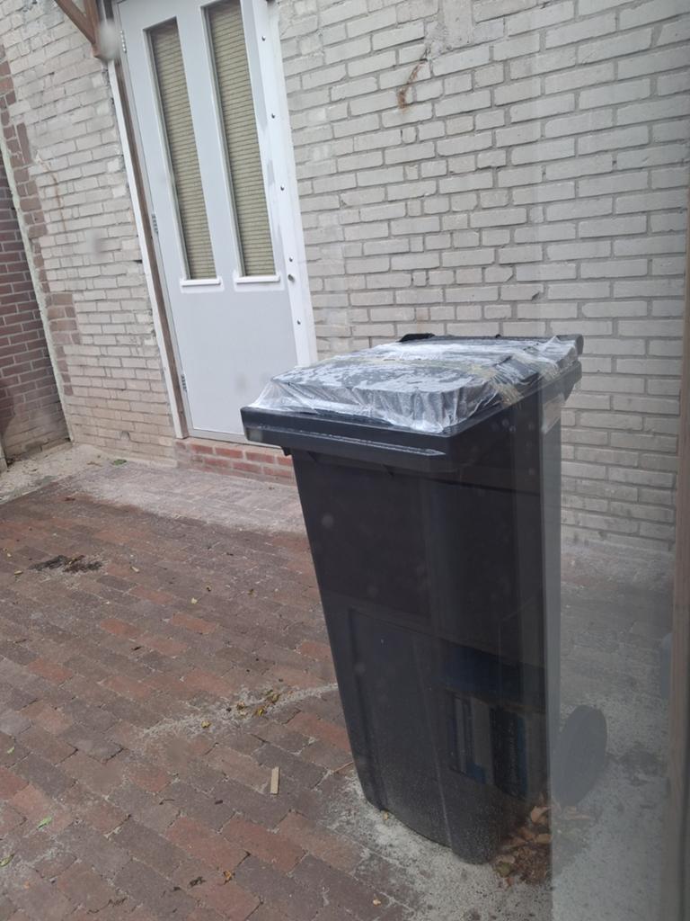 Grijze rolcontainer (ongebruikt), Huis en Inrichting, Ophalen, Kunststof, Nieuw, 40 liter of meer
