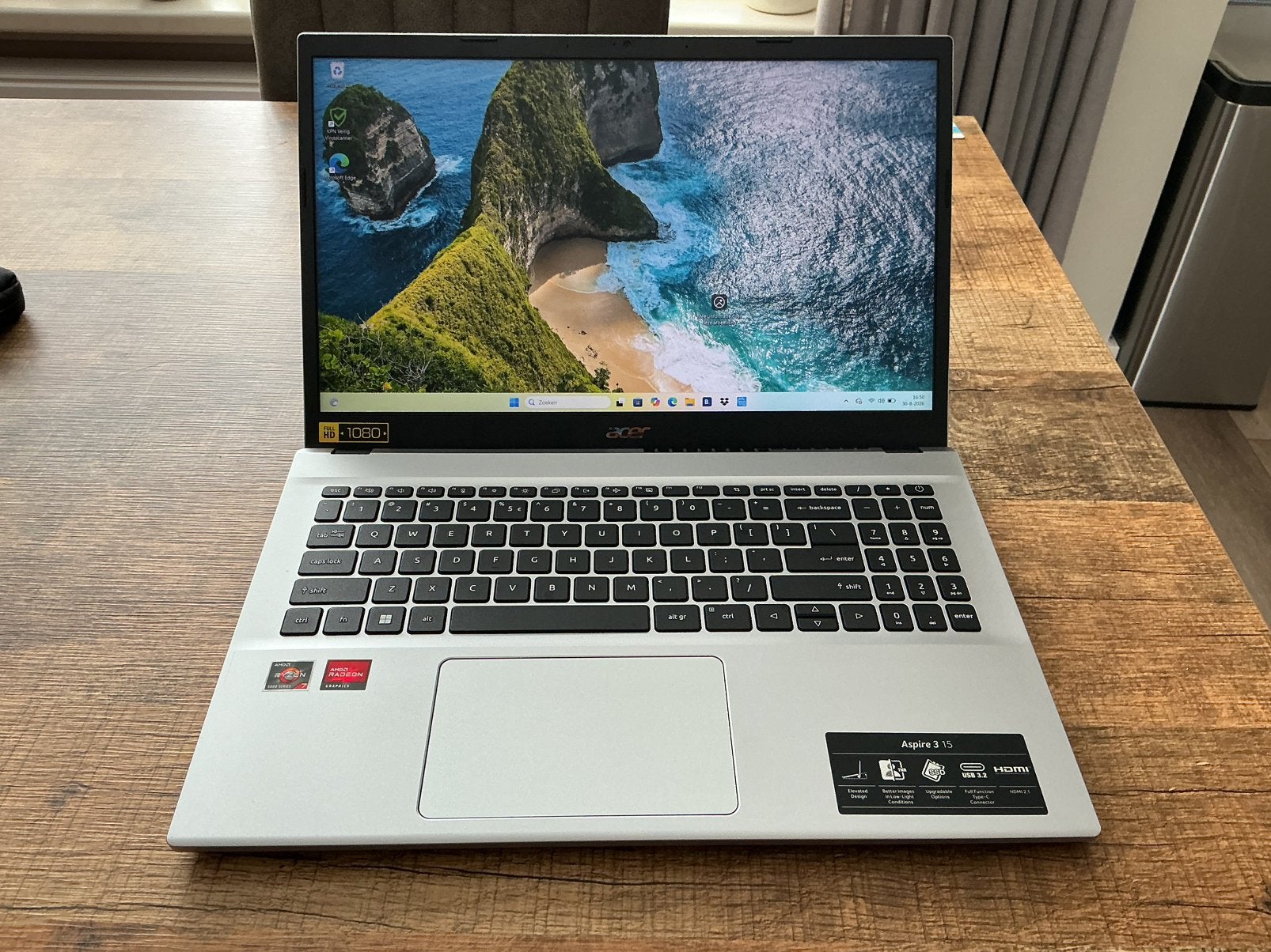 Acer laptop aspire 3 15 inch, Computers en Software, Ophalen, 2 tot 3 Ghz, Zo goed als nieuw, 16 GB