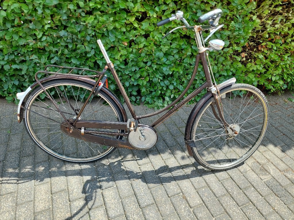 oldtimer damesfiets Gazelle, 59 cm of meer, Ophalen, Trommelrem, Gazelle