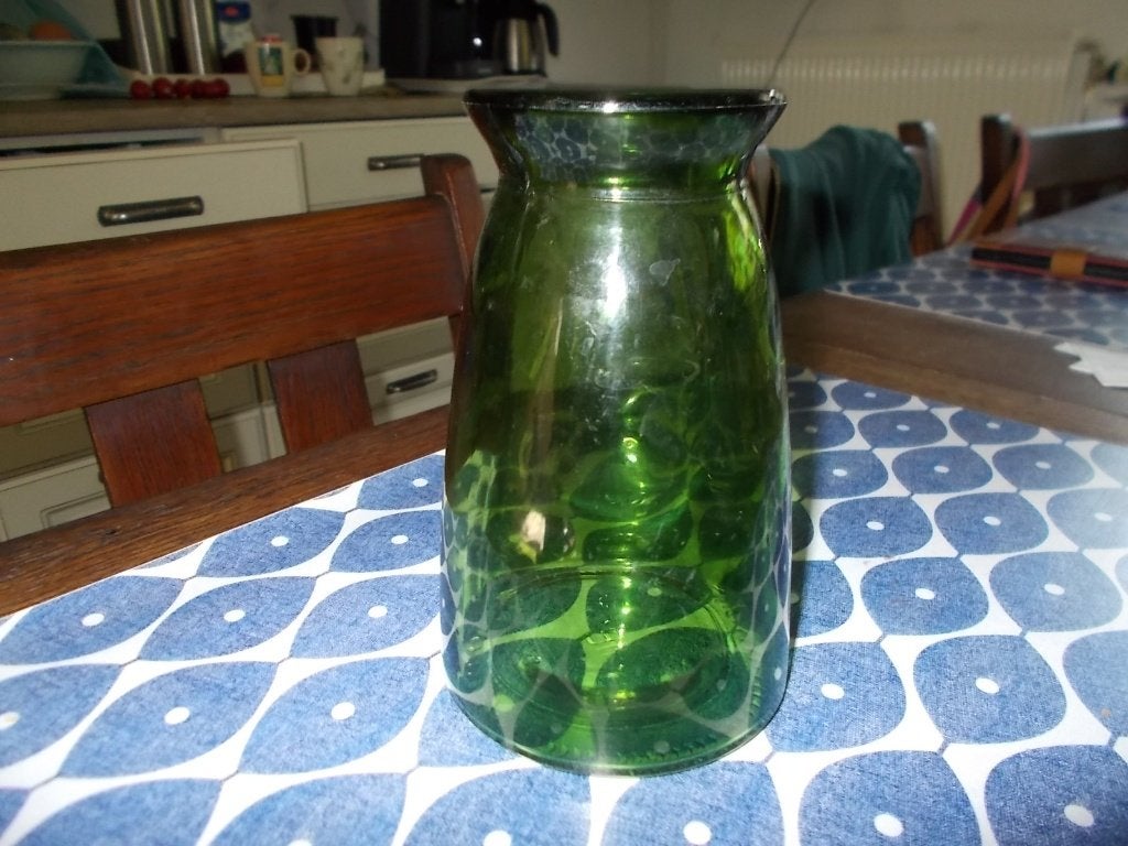 🌸Groene hyacintvaas ,bollenglas,bollenvaas- 15 cm, Groen, 15 cm, Ophalen of Verzenden, Glas