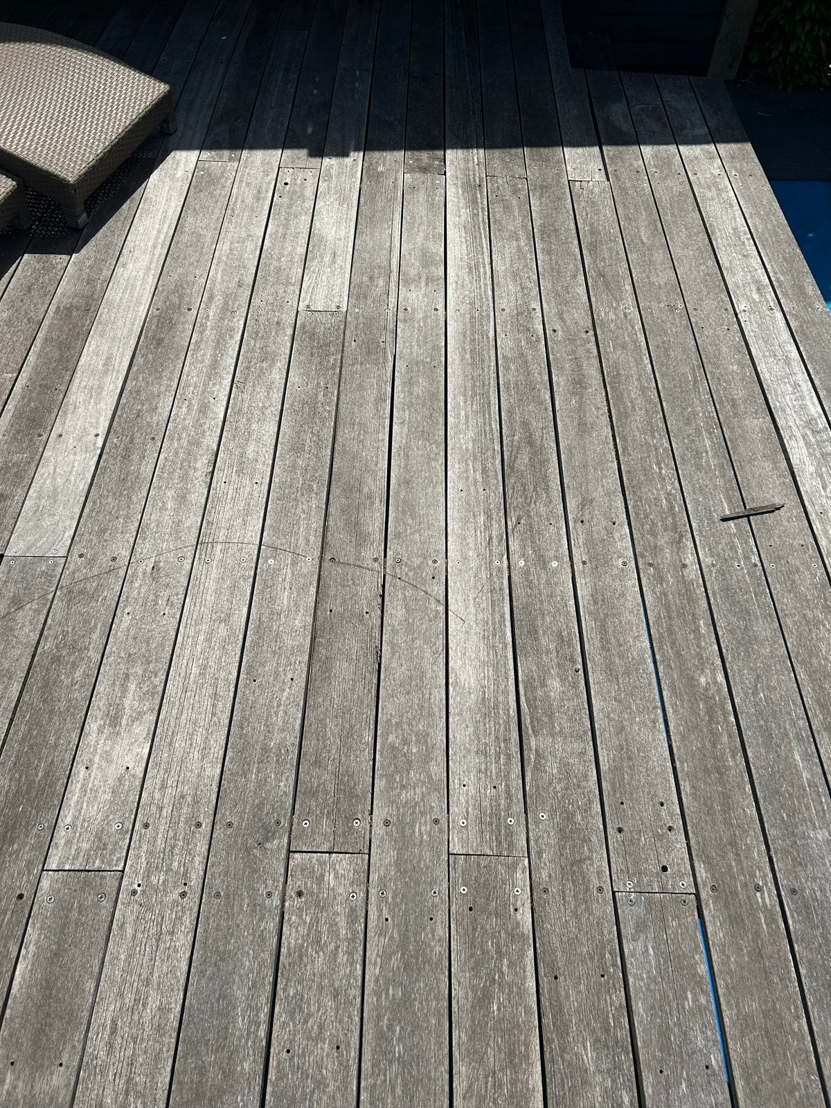 Houten Vlonderplanken - Vermoedelijk Bankirai +/-20m, Tuin en Terras, Ophalen of Verzenden, Gebruikt, Hout