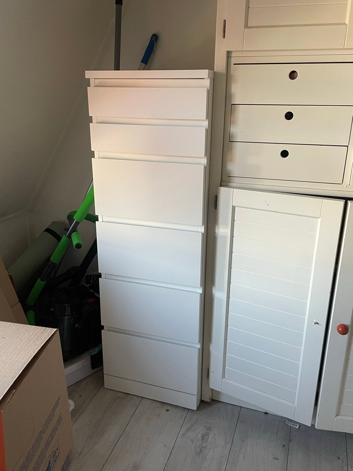 Witte ladekast met 6 laden - 120x50x40 cm, Huis en Inrichting, Ophalen, Minder dan 50 cm, Gebruikt, 5 laden of meer